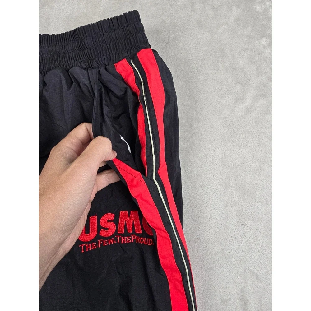 Rothco USMC Marines Tracksuit Men M Black Red Warmup Jacket & Pants Military